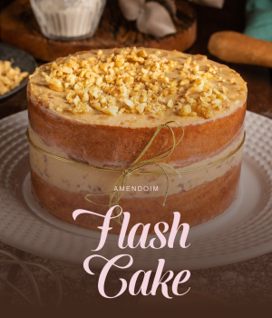 CAPA QUADRADA - FLASH CAKE amendoim