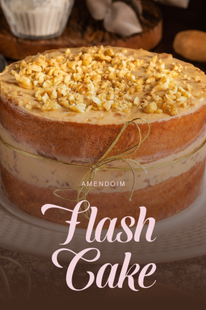 CAPA QUADRADA - FLASH CAKE amendoim