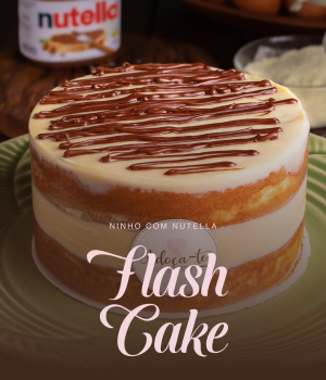 CAPA QUADRADA - FLASH CAKE ninho com nutella