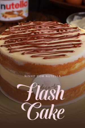 CAPA QUADRADA - FLASH CAKE ninho com nutella